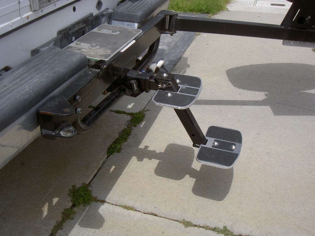 Hitch Stair with 2 Steps for 2 Trailer Hitches Brophy Hitch Step RHS2