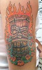 tiki flames tat
Nice wood look.